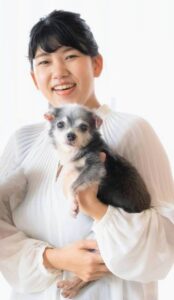 Marina 橋本と愛犬きのこ